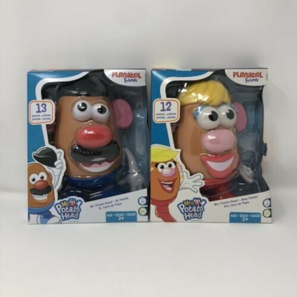 Mr. & Mrs. Potato Head Playskool Friends 25pc Lot (12pcs +13pcs ) Ages 2+ New